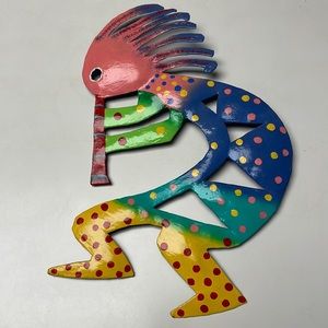 Metal Colorful Decoration Cocopelli